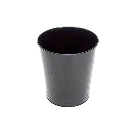 Rubbermaid Commercial Round Wastebasket, Black, 26 Quart, 13.5"Dia X 14.5"H FGWB26BK
